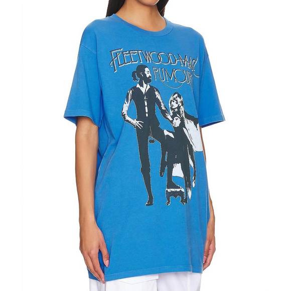 DAYDREAMER Tops - NEW DAYDREAMER fleetwood mac rumors tee dress in azure blue